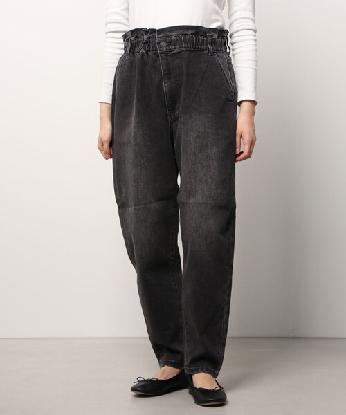 ペーパーバッグウエスト ウォッシュドデニム ジーンズ GAP（ギャップ）の「ペーパーバッグデニム - ウォッシュド