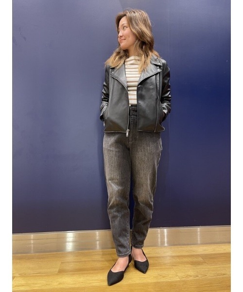 ペーパーバッグウエスト ウォッシュドデニム ジーンズ GAP（ギャップ）の「ペーパーバッグデニム - ウォッシュド