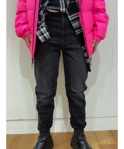 ペーパーバッグウエスト ウォッシュドデニム ジーンズ GAP（ギャップ）の「ペーパーバッグデニム - ウォッシュド