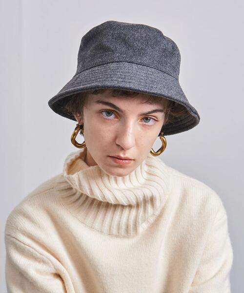 UNITED ARROWS(ユナイテッドアローズ)の「<UNITED ARROWS>FLANNEL バケットハット(ハット・レディース・ダークグレー・FREE)」の11枚目の写真