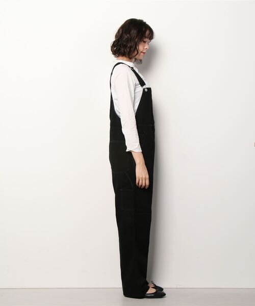 SMITH'S(スミス)の「SMITH’S /スミス チャーリーオーバーオール CHARLIE OVERALL(サロペット/オーバーオール・レディース・ナチュラル/ブラック・S)」の3枚目の写真