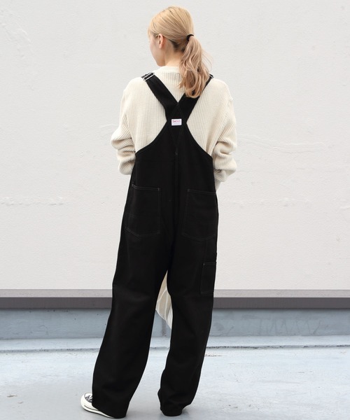 SMITH'S(スミス)の「SMITH’S /スミス チャーリーオーバーオール CHARLIE OVERALL(サロペット/オーバーオール・レディース・ナチュラル/ブラック・S)」の6枚目の写真