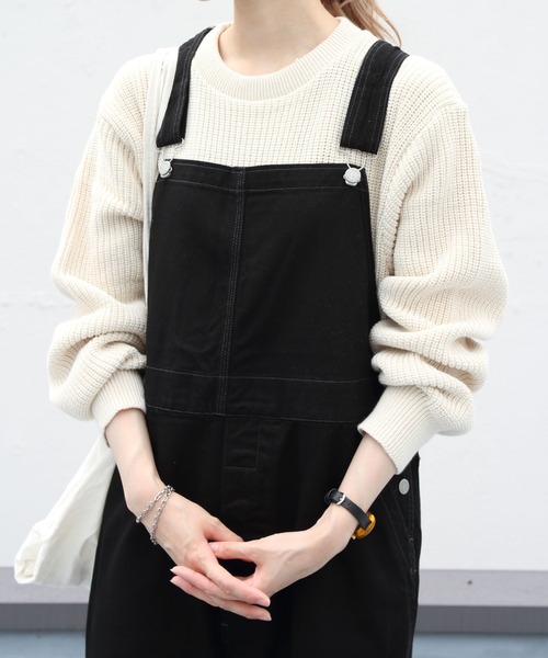 SMITH'S(スミス)の「SMITH’S /スミス チャーリーオーバーオール CHARLIE OVERALL(サロペット/オーバーオール・レディース・ナチュラル/ブラック・S)」の7枚目の写真
