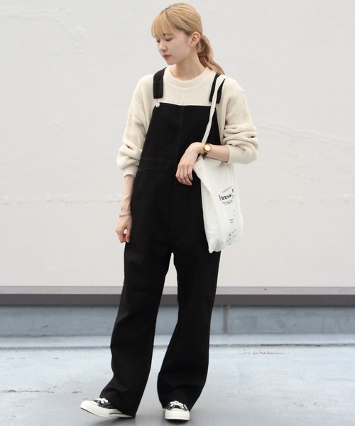 SMITH'S(スミス)の「SMITH’S /スミス チャーリーオーバーオール CHARLIE OVERALL(サロペット/オーバーオール・レディース・ナチュラル/ブラック・S)」の5枚目の写真
