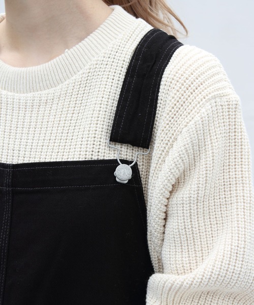 SMITH'S(スミス)の「SMITH’S /スミス チャーリーオーバーオール CHARLIE OVERALL(サロペット/オーバーオール・レディース・ナチュラル/ブラック・S)」の8枚目の写真