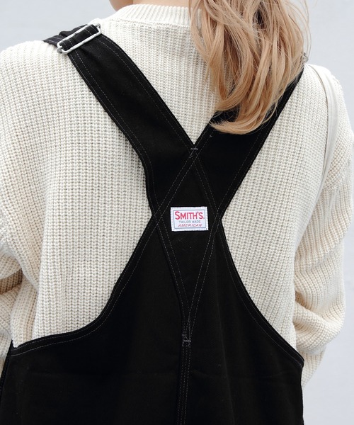 SMITH'S(スミス)の「SMITH’S /スミス チャーリーオーバーオール CHARLIE OVERALL(サロペット/オーバーオール・レディース・ナチュラル/ブラック・S)」の9枚目の写真