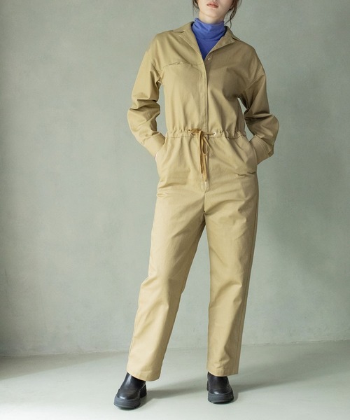 MARECHAL TERRE（マルシャルテル）の「オールインワン（つなぎ/オールインワン・レディース・チャコールグレー/ブラック/ベージュ・MEDIUM）」の3枚目の写真