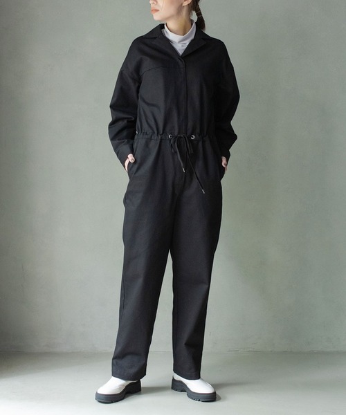 MARECHAL TERRE（マルシャルテル）の「オールインワン（つなぎ/オールインワン・レディース・チャコールグレー/ブラック/ベージュ・MEDIUM）」の2枚目の写真