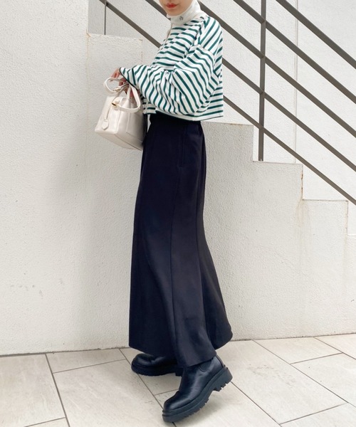 セール】ハイウエストベルト付きマーメイドスカート（スカート）｜one