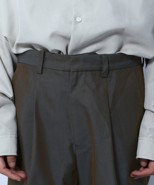 HARE（ハレ）の「シャイニーワイドフレアパンツ(HARE)（その他パンツ・メンズ・グレー系その他/ブラウン系その他・SMALL/MEDIUM）」の12枚目の写真