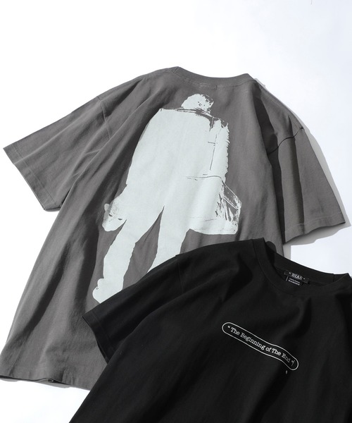 BIAS（バイアス）の「【BIAS】別注BACK VIEWビッグTシャツ（Tシャツ/カットソー・メンズ・ホワイト/ブラック/グレー・MEDIUM/SMALL）」の3枚目の写真