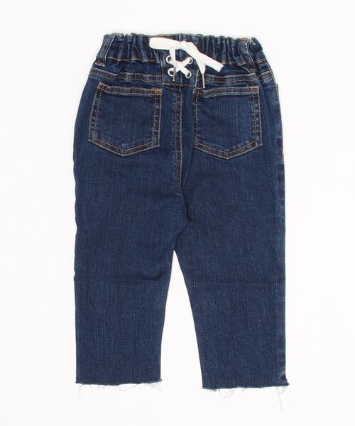 petit main（プティマイン）の「レースアップデニムストレッチパンツ（デニムパンツ・キッズ・ブルー/ネイビー・100cm/90cm/110cm/130cm/120cm/80ｃｍ）」の3枚目の写真