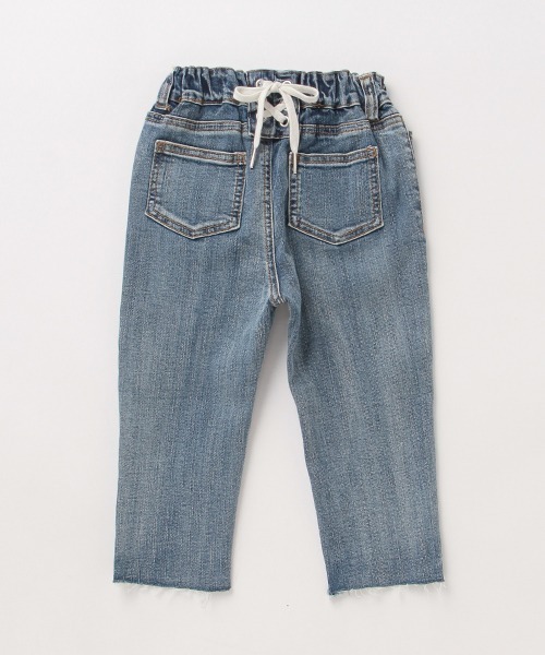 petit main（プティマイン）の「レースアップデニムストレッチパンツ（デニムパンツ・キッズ・ブルー/ネイビー・100cm/90cm/110cm/130cm/120cm/80ｃｍ）」の5枚目の写真