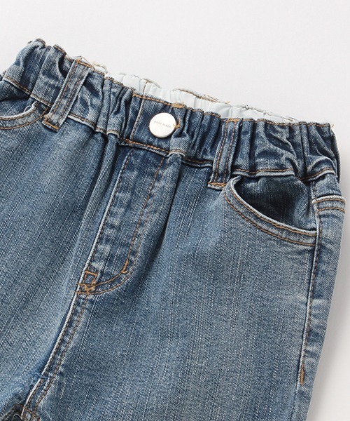 petit main（プティマイン）の「レースアップデニムストレッチパンツ（デニムパンツ・キッズ・ブルー/ネイビー・100cm/90cm/110cm/130cm/120cm/80ｃｍ）」の6枚目の写真