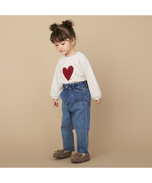 petit main（プティマイン）の「レースアップデニムストレッチパンツ（デニムパンツ・キッズ・ブルー/ネイビー・100cm/90cm/110cm/130cm/120cm/80ｃｍ）」の17枚目の写真