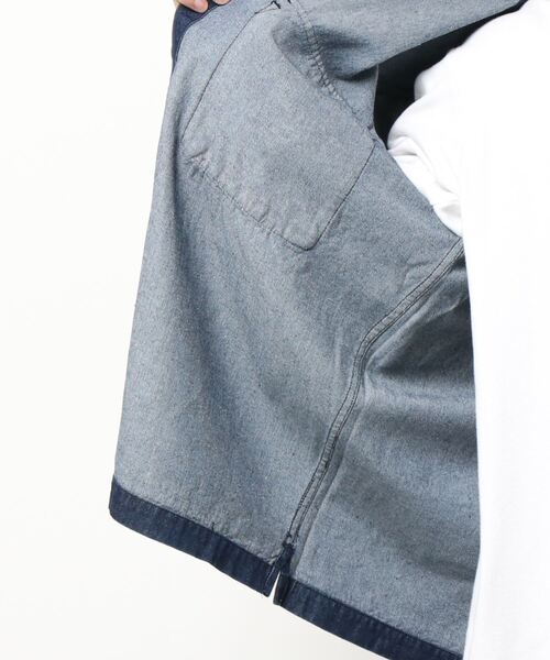 Arnold Palmer(アーノルドパーマー)の「エイジングデニム CPOシャツジャケット(デニムジャケット・メンズ・ダークインディゴブルー・M/L/LL)」の6枚目の写真