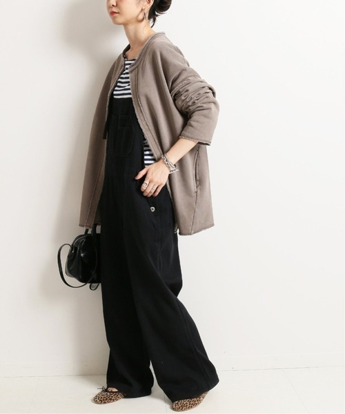 SLOBE IENA（スローブイエナ）の「LE DENIM オーバーオール 【洗濯機使用可能】◆（サロペット/オーバーオール・レディース・ブラック・38/36）」の7枚目の写真