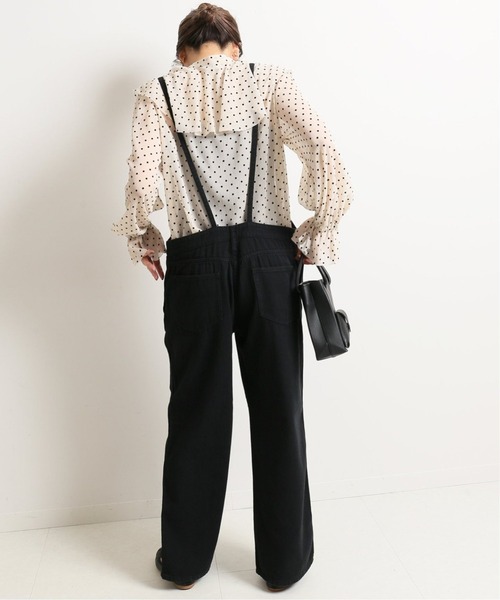 SLOBE IENA（スローブイエナ）の「LE DENIM オーバーオール 【洗濯機使用可能】◆（サロペット/オーバーオール・レディース・ブラック・38/36）」の11枚目の写真