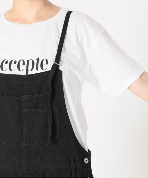 SLOBE IENA（スローブイエナ）の「LE DENIM オーバーオール 【洗濯機使用可能】◆（サロペット/オーバーオール・レディース・ブラック・38/36）」の21枚目の写真