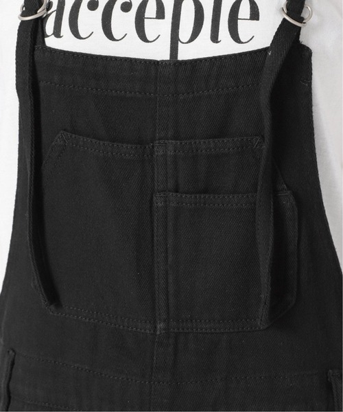 SLOBE IENA（スローブイエナ）の「LE DENIM オーバーオール 【洗濯機使用可能】◆（サロペット/オーバーオール・レディース・ブラック・38/36）」の5枚目の写真