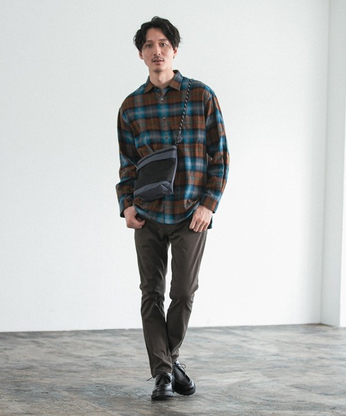 GLOBAL WORK(グローバルワーク)の「ソフトタッチフランネルシャツ/955263(シャツ/ブラウス・メンズ・グレー系その他/ブラウン系その他/グリーン系その他/ブルー系その他・SMALL/MEDIUM/LARGE/X-LARGE)」の8枚目の写真