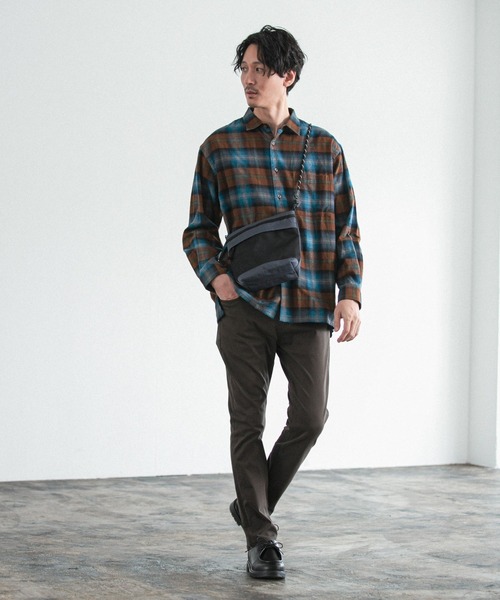 GLOBAL WORK(グローバルワーク)の「ソフトタッチフランネルシャツ/955263(シャツ/ブラウス・メンズ・グレー系その他/ブラウン系その他/グリーン系その他/ブルー系その他・SMALL/MEDIUM/LARGE/X-LARGE)」の9枚目の写真