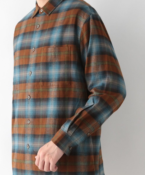 GLOBAL WORK(グローバルワーク)の「ソフトタッチフランネルシャツ/955263(シャツ/ブラウス・メンズ・グレー系その他/ブラウン系その他/グリーン系その他/ブルー系その他・SMALL/MEDIUM/LARGE/X-LARGE)」の13枚目の写真