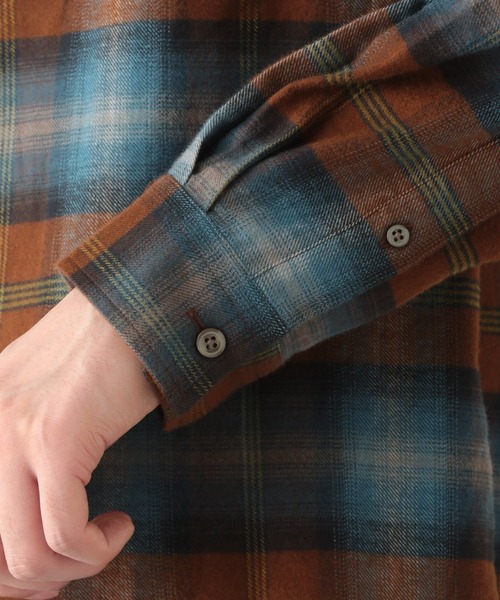GLOBAL WORK(グローバルワーク)の「ソフトタッチフランネルシャツ/955263(シャツ/ブラウス・メンズ・グレー系その他/ブラウン系その他/グリーン系その他/ブルー系その他・SMALL/MEDIUM/LARGE/X-LARGE)」の14枚目の写真