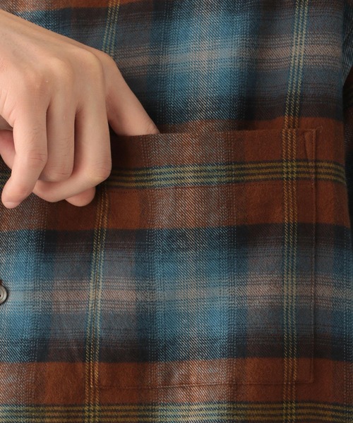 GLOBAL WORK(グローバルワーク)の「ソフトタッチフランネルシャツ/955263(シャツ/ブラウス・メンズ・グレー系その他/ブラウン系その他/グリーン系その他/ブルー系その他・SMALL/MEDIUM/LARGE/X-LARGE)」の17枚目の写真