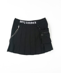 BOY LONDON★在庫特価セール★水玉＋ロゴフレアミニスカート フレアスカート ドット 水玉 柄 スカート ボトムス ロング