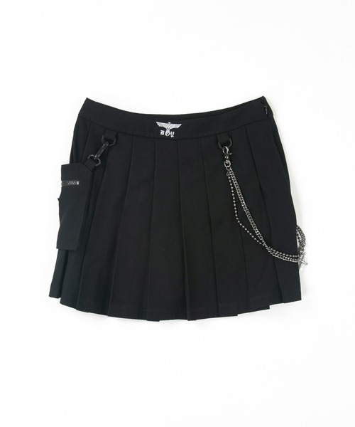 BOY LONDON（ボーイロンドン）の「【BOY LONDON】PLEATED MINI SKIRT（スカート・レディース・ブラック・SMALL/MEDIUM）」の7枚目の写真
