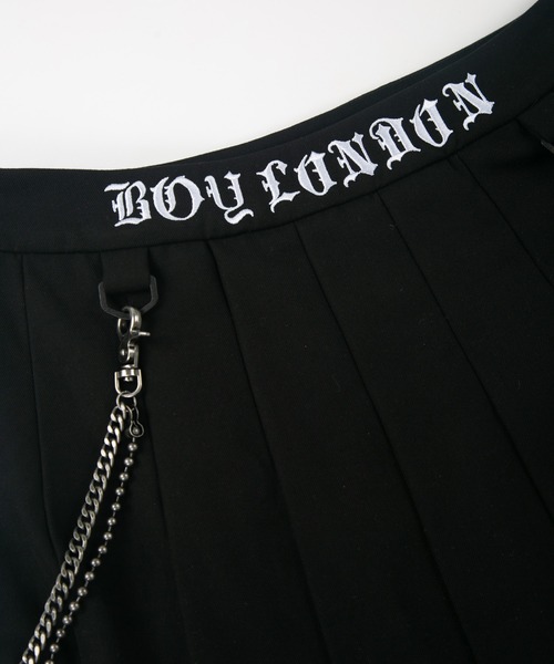 BOY LONDON（ボーイロンドン）の「【BOY LONDON】PLEATED MINI SKIRT（スカート・レディース・ブラック・SMALL/MEDIUM）」の3枚目の写真