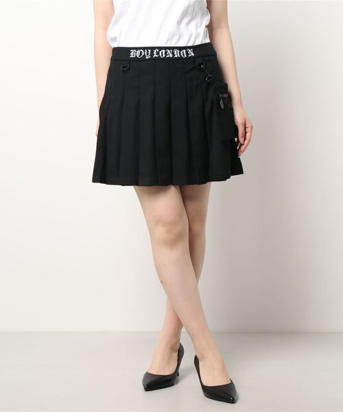 BOY LONDON（ボーイロンドン）の「【BOY LONDON】PLEATED MINI SKIRT（スカート・レディース・ブラック・SMALL/MEDIUM）」の12枚目の写真