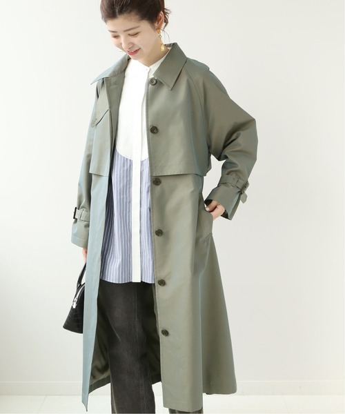 Simplicite(サンプリシテ)の「ステンカラーオーバーコート(その他アウター・レディース・ベージュ/カーキ・FREE)」の2枚目の写真