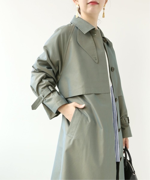Simplicite(サンプリシテ)の「ステンカラーオーバーコート(その他アウター・レディース・ベージュ/カーキ・FREE)」の3枚目の写真