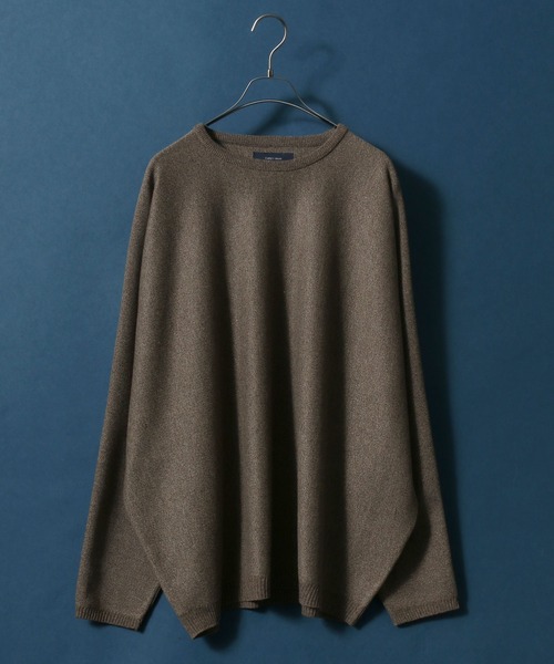 ANPAS（アンパス）の「Milan Rib Drape Dolman Sleeve Knit Pullover/ミラノリブ ドレープ ドルマンスリーブ オーバーサイズ ニット プルオーバー（ニット/セーター・メンズ・ライトグレー/ブラウン/ブラック/ネイビー/チャコールグレー/ブラウン系その他/スモークピンク/ナチュラル/ベージュ/グレイッシュブルー/ブルーグリーン/パープル/オレンジ/グリーン/ワイン/マスタード/グリーン系その他/ターコイズブルー/ダークネイビー/ブルー系その他・L/M）」の6枚目の写真
