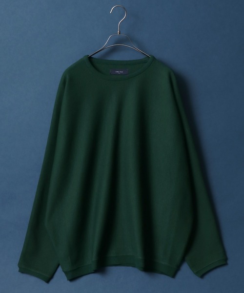 ANPAS（アンパス）の「Milan Rib Drape Dolman Sleeve Knit Pullover/ミラノリブ ドレープ ドルマンスリーブ オーバーサイズ ニット プルオーバー（ニット/セーター・メンズ・ライトグレー/ブラウン/ブラック/ネイビー/チャコールグレー/ブラウン系その他/スモークピンク/ナチュラル/ベージュ/グレイッシュブルー/ブルーグリーン/パープル/オレンジ/グリーン/ワイン/マスタード/グリーン系その他/ターコイズブルー/ダークネイビー/ブルー系その他・L/M）」の10枚目の写真