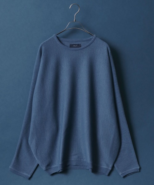 ANPAS（アンパス）の「Milan Rib Drape Dolman Sleeve Knit Pullover/ミラノリブ ドレープ ドルマンスリーブ オーバーサイズ ニット プルオーバー（ニット/セーター・メンズ・ライトグレー/ブラウン/ブラック/ネイビー/チャコールグレー/ブラウン系その他/スモークピンク/ナチュラル/ベージュ/グレイッシュブルー/ブルーグリーン/パープル/オレンジ/グリーン/ワイン/マスタード/グリーン系その他/ターコイズブルー/ダークネイビー/ブルー系その他・L/M）」の13枚目の写真