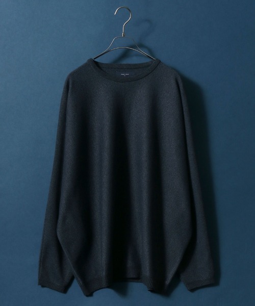 ANPAS（アンパス）の「Milan Rib Drape Dolman Sleeve Knit Pullover/ミラノリブ ドレープ ドルマンスリーブ オーバーサイズ ニット プルオーバー（ニット/セーター・メンズ・ライトグレー/ブラウン/ブラック/ネイビー/チャコールグレー/ブラウン系その他/スモークピンク/ナチュラル/ベージュ/グレイッシュブルー/ブルーグリーン/パープル/オレンジ/グリーン/ワイン/マスタード/グリーン系その他/ターコイズブルー/ダークネイビー/ブルー系その他・L/M）」の11枚目の写真