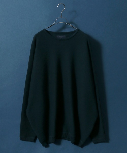 ANPAS（アンパス）の「Milan Rib Drape Dolman Sleeve Knit Pullover/ミラノリブ ドレープ ドルマンスリーブ オーバーサイズ ニット プルオーバー（ニット/セーター・メンズ・ライトグレー/ブラウン/ブラック/ネイビー/チャコールグレー/ブラウン系その他/スモークピンク/ナチュラル/ベージュ/グレイッシュブルー/ブルーグリーン/パープル/オレンジ/グリーン/ワイン/マスタード/グリーン系その他/ターコイズブルー/ダークネイビー/ブルー系その他・L/M）」の14枚目の写真
