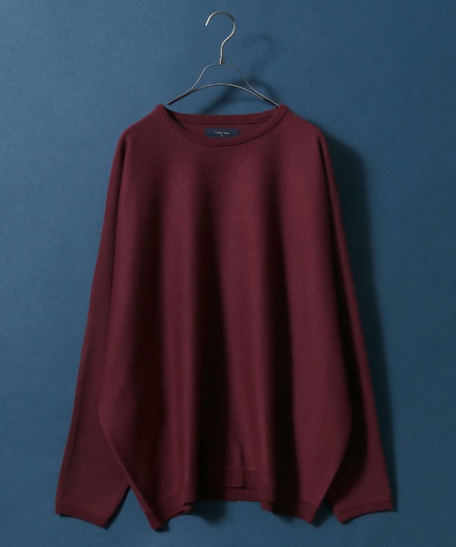 ANPAS（アンパス）の「Milan Rib Drape Dolman Sleeve Knit Pullover/ミラノリブ ドレープ ドルマンスリーブ オーバーサイズ ニット プルオーバー（ニット/セーター・メンズ・ライトグレー/ブラウン/ブラック/ネイビー/チャコールグレー/ブラウン系その他/スモークピンク/ナチュラル/ベージュ/グレイッシュブルー/ブルーグリーン/パープル/オレンジ/グリーン/ワイン/マスタード/グリーン系その他/ターコイズブルー/ダークネイビー/ブルー系その他・L/M）」の19枚目の写真