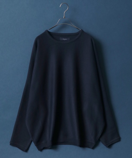 ANPAS（アンパス）の「Milan Rib Drape Dolman Sleeve Knit Pullover/ミラノリブ ドレープ ドルマンスリーブ オーバーサイズ ニット プルオーバー（ニット/セーター・メンズ・ライトグレー/ブラウン/ブラック/ネイビー/チャコールグレー/ブラウン系その他/スモークピンク/ナチュラル/ベージュ/グレイッシュブルー/ブルーグリーン/パープル/オレンジ/グリーン/ワイン/マスタード/グリーン系その他/ターコイズブルー/ダークネイビー/ブルー系その他・L/M）」の15枚目の写真