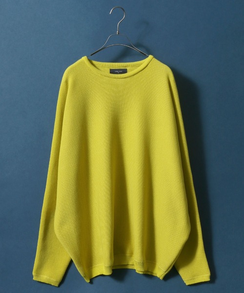 ANPAS（アンパス）の「Milan Rib Drape Dolman Sleeve Knit Pullover/ミラノリブ ドレープ ドルマンスリーブ オーバーサイズ ニット プルオーバー（ニット/セーター・メンズ・ライトグレー/ブラウン/ブラック/ネイビー/チャコールグレー/ブラウン系その他/スモークピンク/ナチュラル/ベージュ/グレイッシュブルー/ブルーグリーン/パープル/オレンジ/グリーン/ワイン/マスタード/グリーン系その他/ターコイズブルー/ダークネイビー/ブルー系その他・L/M）」の17枚目の写真