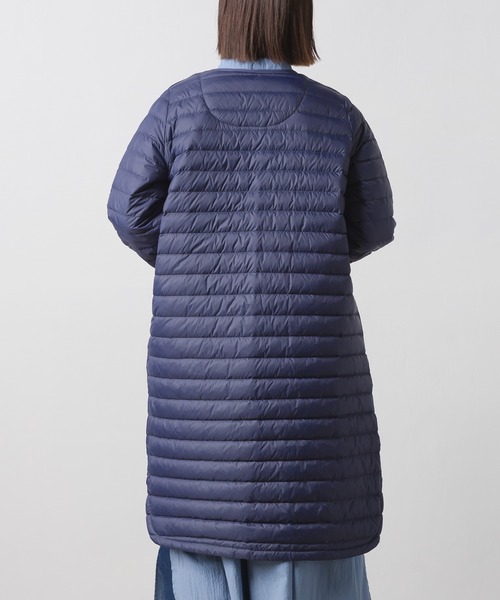 OMNES（オムネス）の「インナーダウンロングジャケット（ダウンジャケット/コート・レディース・ブラック/キャメル/カーキ/ベージュ/ネイビー・LARGE/MEDIUM）」の15枚目の写真