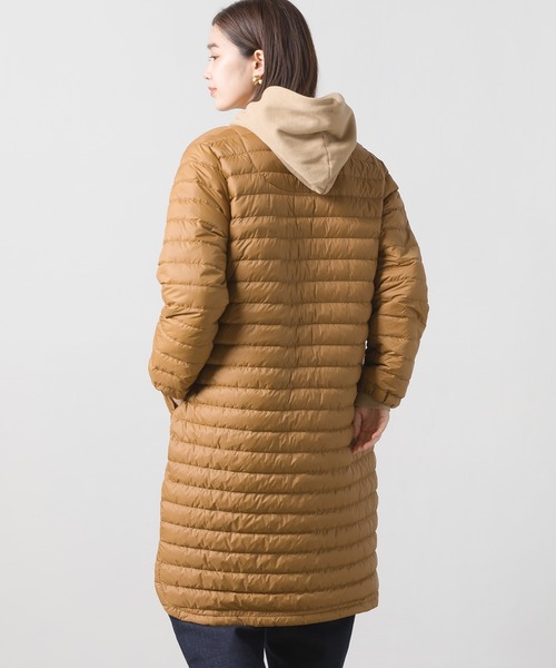 OMNES（オムネス）の「インナーダウンロングジャケット（ダウンジャケット/コート・レディース・ブラック/キャメル/カーキ/ベージュ/ネイビー・LARGE/MEDIUM）」の19枚目の写真