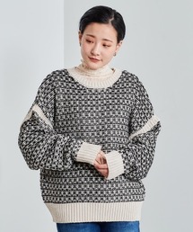 ジャガードニット 2WAY