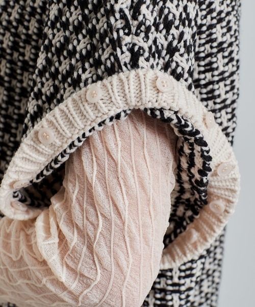 cepo（セポ）の「ジャガードニット 2WAY（ニット/セーター・レディース・グリーン/オフホワイト/ダークグレー/サックスブルー・M）」の13枚目の写真