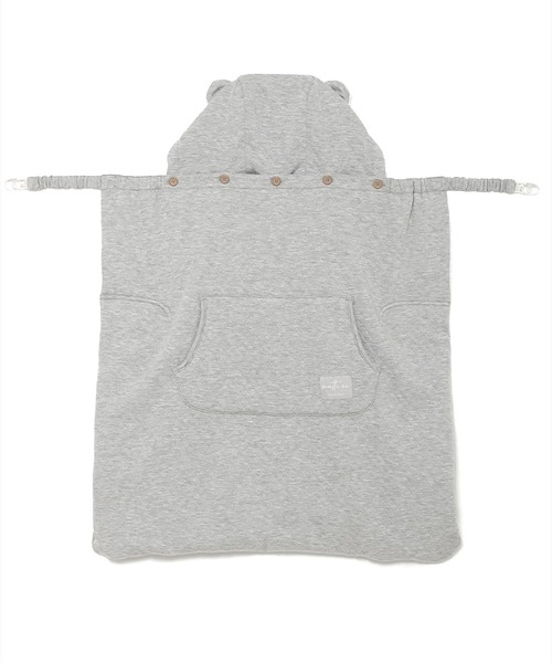 Rosemadame（ローズマダム）の「風を通しにくいブランケットケープ  ベビーケープ 防寒ケープ 抱っこひもケープ フットカバー付きベビーカー装着（おくるみ・レディース・ネイビー/グレー・フリー）」の16枚目の写真