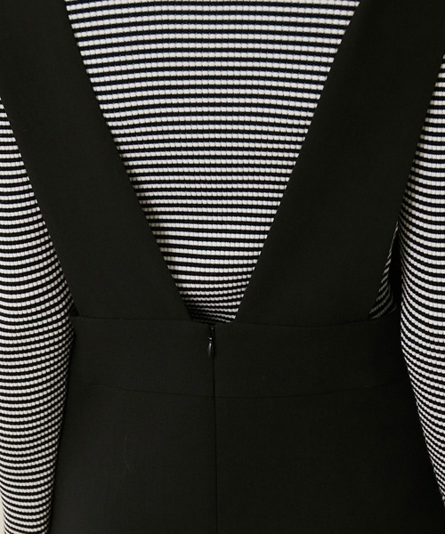 ROPE'（ロペ）の「ストレッチトロジャンパースカート（ジャンパースカート・レディース・ホワイト系その他2/ブラック/キャメル・38）」の13枚目の写真