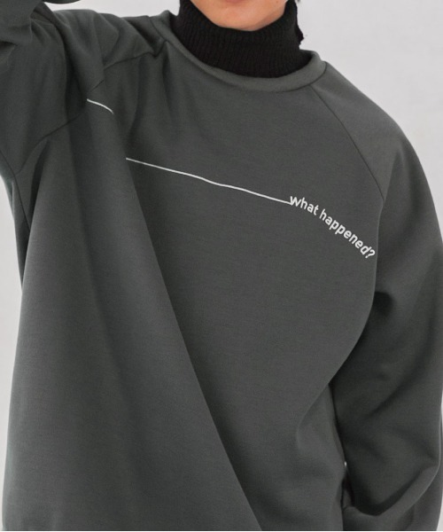 PairPair（ペアペア）の「配色リブニットスウェット(ユニセックス)（スウェット・レディース・アイボリー/スミクロ/ライトベージュ・MEDIUM/LARGE）」の7枚目の写真